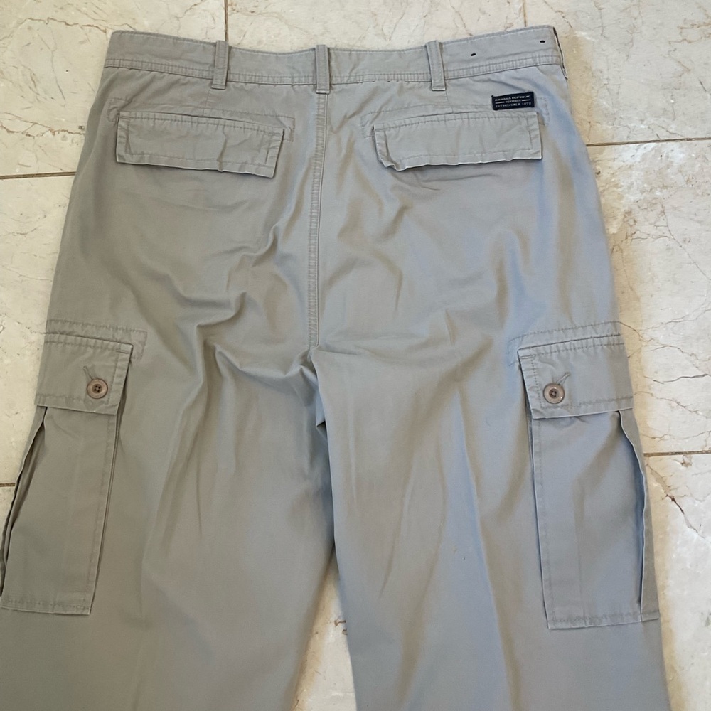 Banana Republic Cargo Pants, Khaki Color, 100% Cotton, 6-Pockets, Men’s 36 x 34 - Picture 8 of 15